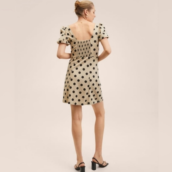 MANGO Polka dot short dress - Picture 5 of 6